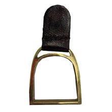 Black Leather Napkin Ring